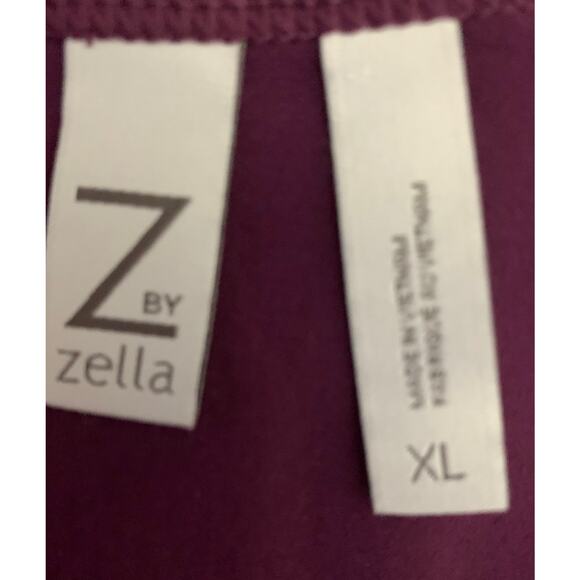 Z By Zella Mini Bodycon Dress Sz XL Purple Polyester Stretch Side Ruched Women - Picture 5 of 9